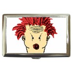 Evil Clown Hand Draw Illustration Cigarette Money Case Front