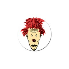 Evil Clown Hand Draw Illustration Golf Ball Marker 4 Pack by dflcprints