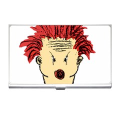 Evil Clown Hand Draw Illustration Business Card Holder by dflcprints