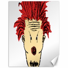 Evil Clown Hand Draw Illustration Canvas 12  X 16  (unframed) by dflcprints