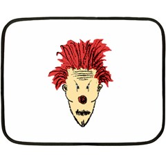 Evil Clown Hand Draw Illustration Mini Fleece Blanket (two Sided) by dflcprints