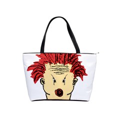 Evil Clown Hand Draw Illustration Large Shoulder Bag by dflcprints