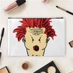 Evil Clown Hand Draw Illustration Cosmetic Bag (Large) Back