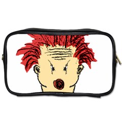 Evil Clown Hand Draw Illustration Travel Toiletry Bag (one Side) by dflcprints