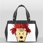 Evil Clown Hand Draw Illustration Oversize Office Handbag (One Side) Front