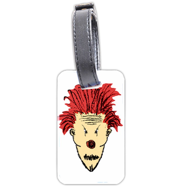 Evil Clown Hand Draw Illustration Luggage Tag (Two Sides)