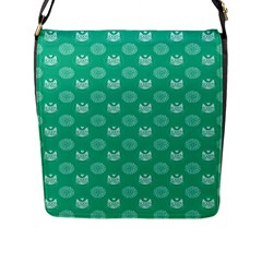 Soggykitten Floralpattern Flap Closure Messenger Bag (large) by Soggykitten