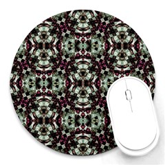 Geometric Grunge 8  Mouse Pad (round) by dflcprints