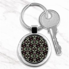 Geometric Grunge Key Chain (round)