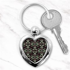 Geometric Grunge Key Chain (heart)