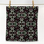 Geometric Grunge Face Towel Front