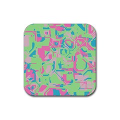 Pastel Chaos Rubber Coaster (square)