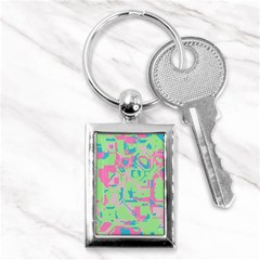 Pastel Chaos Key Chain (rectangle) by LalyLauraFLM