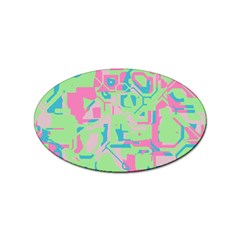 Pastel Chaos Sticker (oval) by LalyLauraFLM