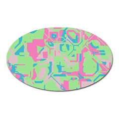 Pastel Chaos Magnet (oval)