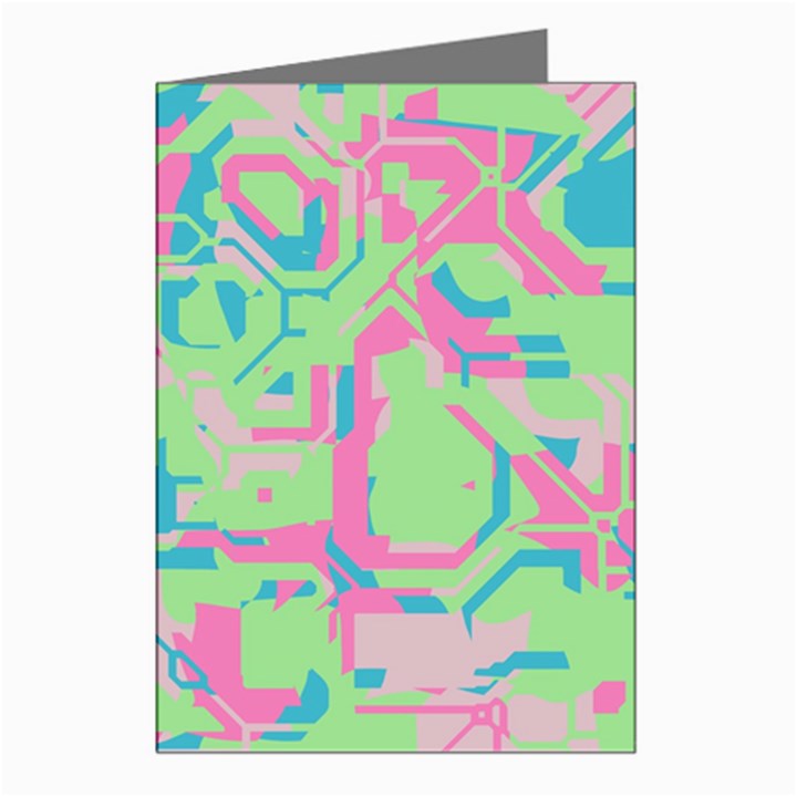 Pastel chaos Greeting Cards (Pkg of 8)