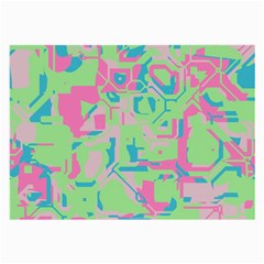 Pastel Chaos Glasses Cloth (large, Two Sides)