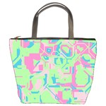 Pastel chaos Bucket Bag Front