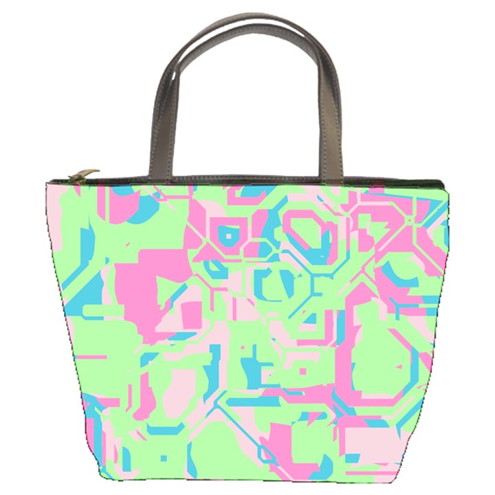 Pastel chaos Bucket Bag