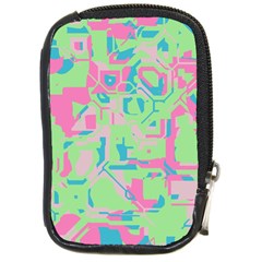 Pastel Chaos Compact Camera Leather Case