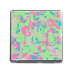 Pastel Chaos Memory Card Reader With Storage (square)