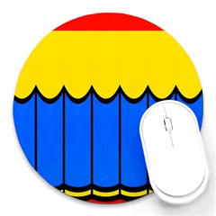 Colorful Curtain Round Mousepad