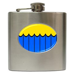 Colorful Curtain Hip Flask (6 Oz)