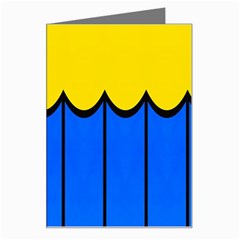 Colorful Curtain Greeting Card