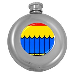 Colorful Curtain Hip Flask (5 Oz)