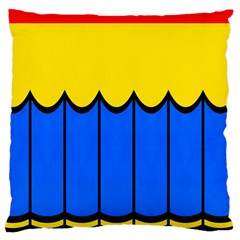 Colorful Curtain Large Cushion Case (two Sides)