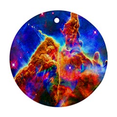 Cosmic Mind Round Ornament by icarusismartdesigns