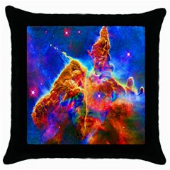 Cosmic Mind Black Throw Pillow Case by icarusismartdesigns