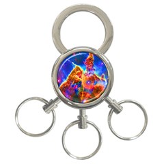 Cosmic Mind 3-ring Key Chain by icarusismartdesigns