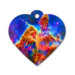 Cosmic Mind Dog Tag Heart (two Sided)