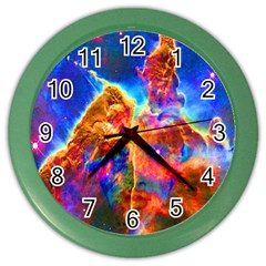 Cosmic Mind Wall Clock (color) by icarusismartdesigns