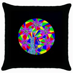 Star Seeker Black Throw Pillow Case