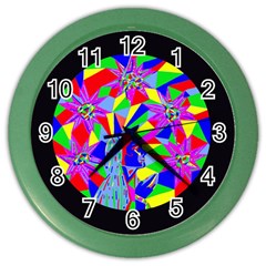 Star Seeker Wall Clock (color) by icarusismartdesigns