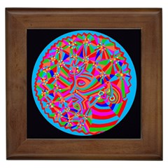 Magical Trance Framed Ceramic Tile by icarusismartdesigns