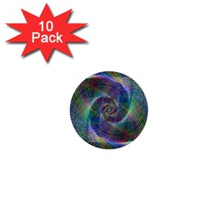 Psychedelic Spiral 1  Mini Button (10 Pack) by StuffOrSomething