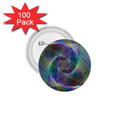 Psychedelic Spiral 1 75  Button (100 Pack)