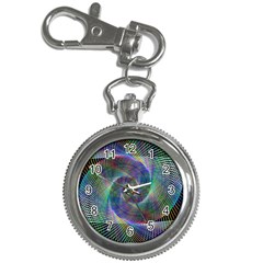 Psychedelic Spiral Key Chain Watch by StuffOrSomething