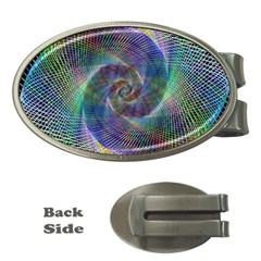 Psychedelic Spiral Money Clip (oval)