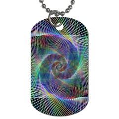 Psychedelic Spiral Dog Tag (one Sided)