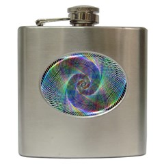 Psychedelic Spiral Hip Flask