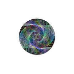 Psychedelic Spiral Golf Ball Marker by StuffOrSomething