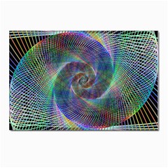 Psychedelic Spiral Postcards 5  X 7  (10 Pack) by StuffOrSomething