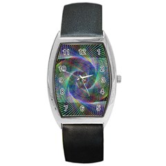 Psychedelic Spiral Tonneau Leather Watch by StuffOrSomething