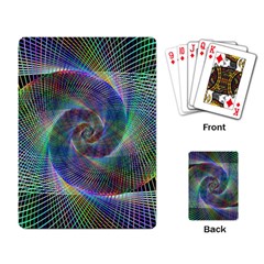 Psychedelic Spiral Playing Cards Single Design by StuffOrSomething