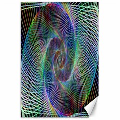 Psychedelic Spiral Canvas 24  X 36  (unframed)