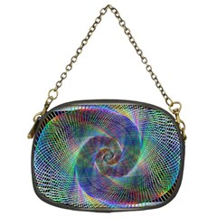 Psychedelic Spiral Chain Purse (two Sided) 